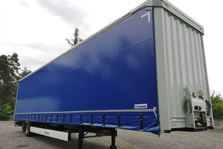 Krone MEGA / FIRANKA / 1 OŚ / DACH PODNOSZONY / IDEALNY STAN / zdjęcie 1