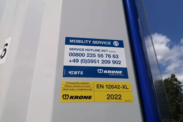 Krone MEGA / FIRANKA / 1 OŚ / DACH PODNOSZONY / IDEALNY STAN / zdjęcie 13