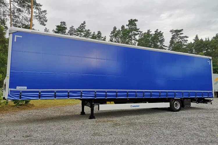 Krone MEGA / FIRANKA / 1 OŚ / DACH PODNOSZONY / IDEALNY STAN / zdjęcie 3