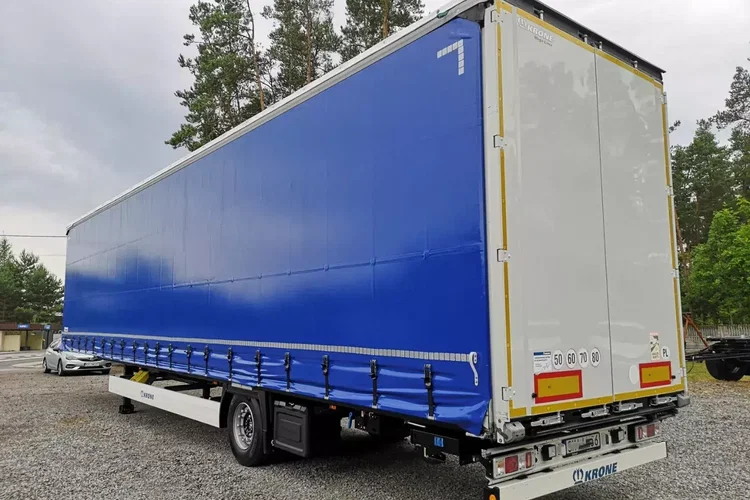 Krone MEGA / FIRANKA / 1 OŚ / DACH PODNOSZONY / IDEALNY STAN / zdjęcie 4