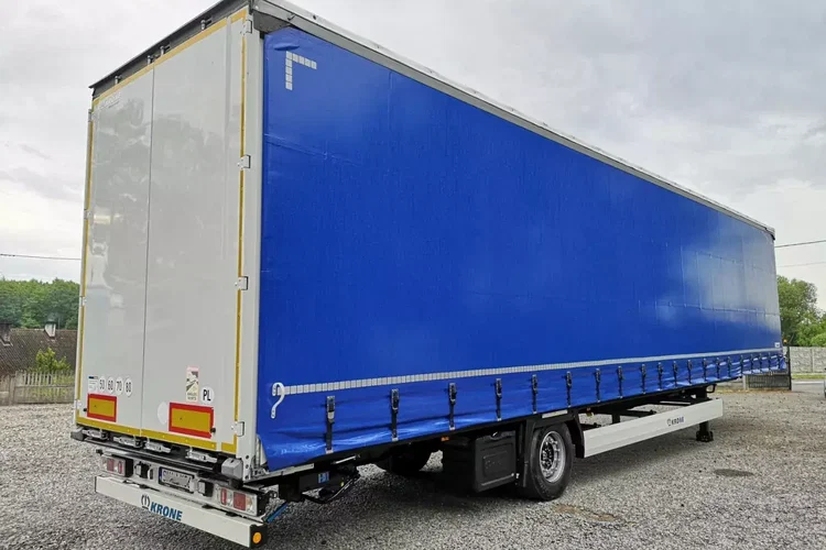 Krone MEGA / FIRANKA / 1 OŚ / DACH PODNOSZONY / IDEALNY STAN / zdjęcie 6