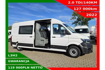 Volkswagen Crafter L3H2 119999zł NETTO Brygadówka 7 osób 2.0TDi/140KM