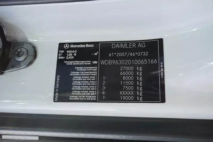 Mercedes ANTOS / 2545 / ACC / E 6 / BDF + WINDA / 7.15 , 7.45, 7.82 M / OŚ SKRĘTNA zdjęcie 11