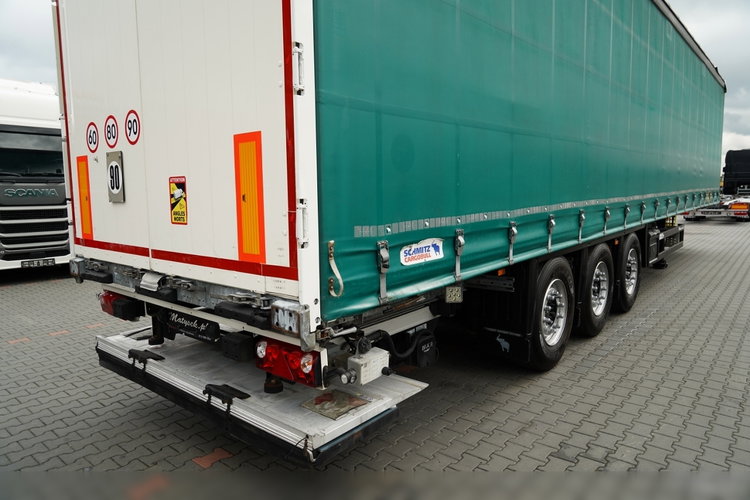 Schmitz -CARGOBULL / FIRANKA / STANDARD / DWIE OSIE PODNOSZONE /  WINDA ZAŁADOWCZA  - 2 000KG  / 2015 zdjęcie 13