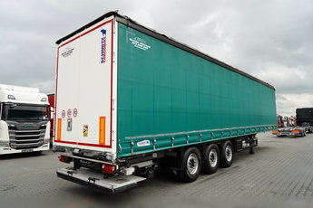 Schmitz -CARGOBULL / FIRANKA / STANDARD / DWIE OSIE PODNOSZONE /  WINDA ZAŁADOWCZA  - 2 000KG  / 2015