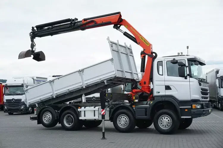 Scania G 400 / E 5 / 8 X 4 / 4 x 4 / WYWROTKA + HDS / TRIDEM / PALFINGER PK 26002 / MANUAL zdjęcie 4