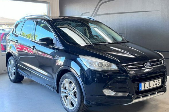 Ford Kuga 2.0tdci AWD titanium + ledy skóry full serwis bezwypadkowy 1.r.gwaranc zdjęcie 32