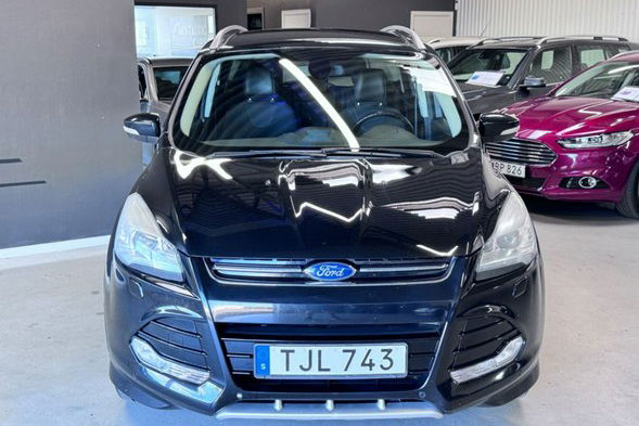Ford Kuga 2.0tdci AWD titanium + ledy skóry full serwis bezwypadkowy 1.r.gwaranc zdjęcie 33