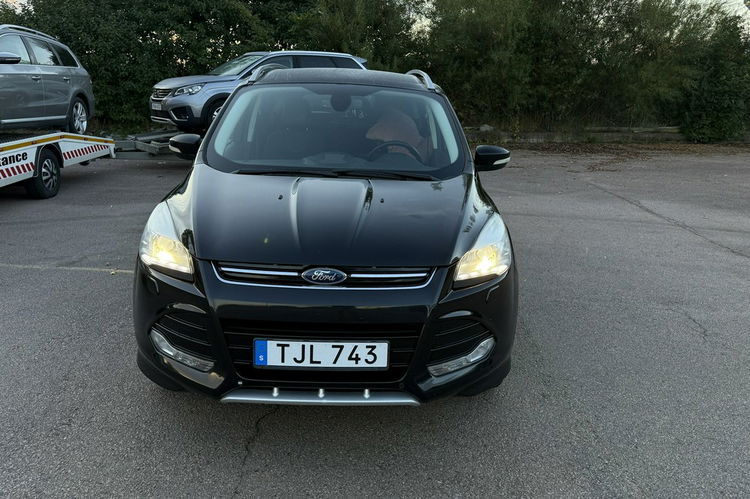 Ford Kuga 2.0tdci AWD titanium + ledy skóry full serwis bezwypadkowy 1.r.gwaranc zdjęcie 6