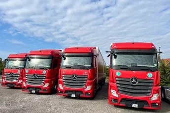 Mercedes ACTROS 2545 MP5 euro6 6x2 jumbo zestaw 120m 38palet
