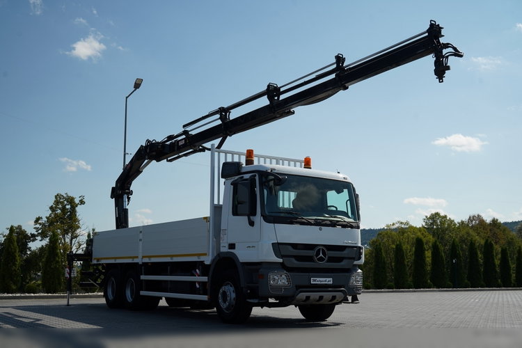 Mercedes ACTROS 2636 / 6x4 / SKRZYNIOWY 7 M + HDS HIAB 211-  WYSÓW 12.6 M / MOCNA PODŁOGA / STEROWANIE RADIOWE / ROTATOR / SPROWADZONY zdjęcie 9