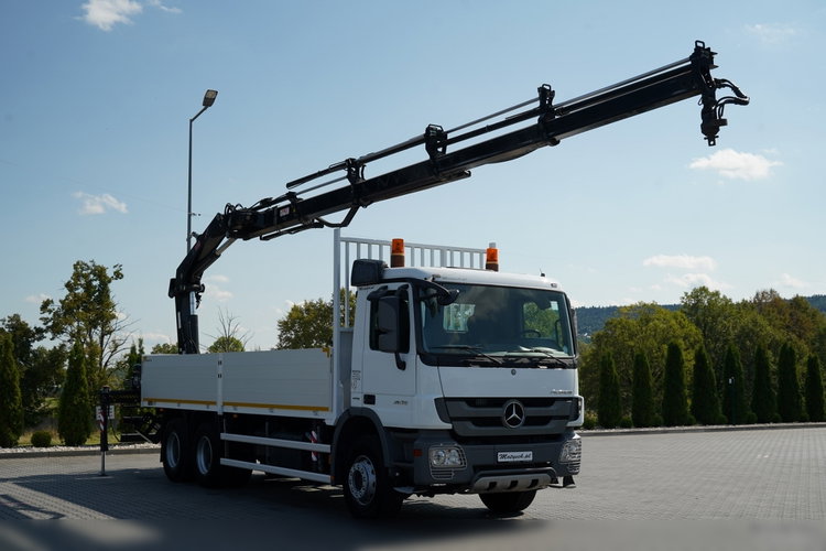 Mercedes ACTROS 2636 / 6x4 / SKRZYNIOWY 7 M + HDS HIAB 211-  WYSÓW 12.6 M / MOCNA PODŁOGA / STEROWANIE RADIOWE / ROTATOR / SPROWADZONY zdjęcie 10