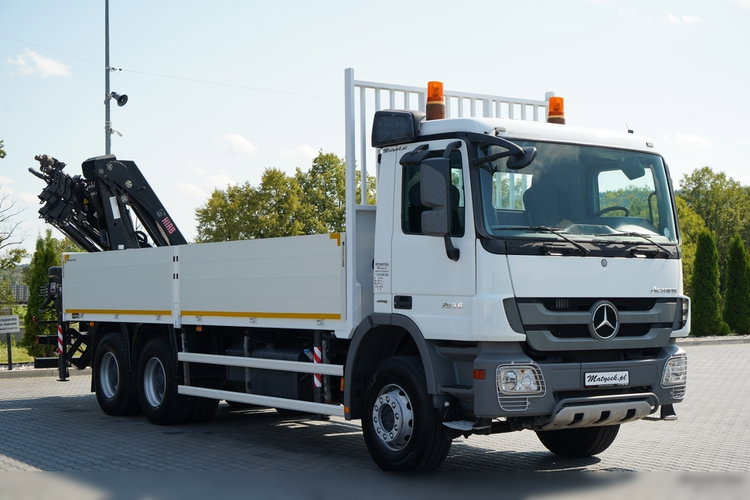 Mercedes ACTROS 2636 / 6x4 / SKRZYNIOWY 7 M + HDS HIAB 211-  WYSÓW 12.6 M / MOCNA PODŁOGA / STEROWANIE RADIOWE / ROTATOR / SPROWADZONY zdjęcie 16