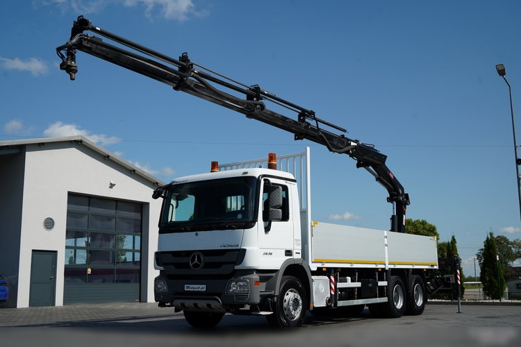 Mercedes ACTROS 2636 / 6x4 / SKRZYNIOWY 7 M + HDS HIAB 211-  WYSÓW 12.6 M / MOCNA PODŁOGA / STEROWANIE RADIOWE / ROTATOR / SPROWADZONY zdjęcie 1