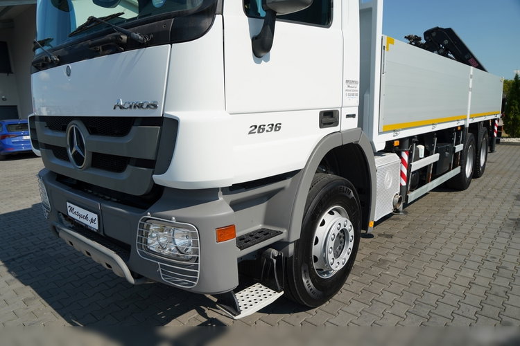 Mercedes ACTROS 2636 / 6x4 / SKRZYNIOWY 7 M + HDS HIAB 211-  WYSÓW 12.6 M / MOCNA PODŁOGA / STEROWANIE RADIOWE / ROTATOR / SPROWADZONY zdjęcie 19