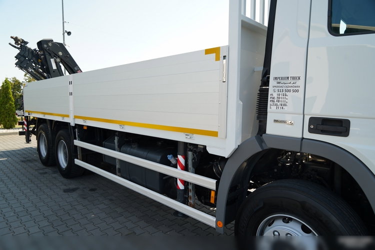 Mercedes ACTROS 2636 / 6x4 / SKRZYNIOWY 7 M + HDS HIAB 211-  WYSÓW 12.6 M / MOCNA PODŁOGA / STEROWANIE RADIOWE / ROTATOR / SPROWADZONY zdjęcie 24