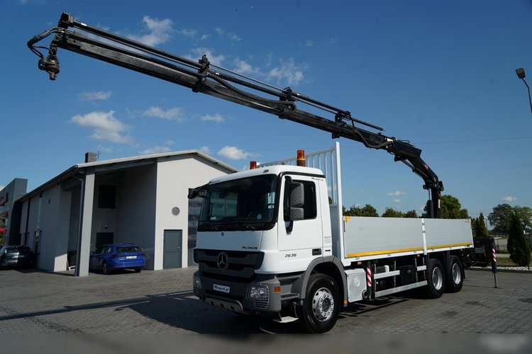 Mercedes ACTROS 2636 / 6x4 / SKRZYNIOWY 7 M + HDS HIAB 211-  WYSÓW 12.6 M / MOCNA PODŁOGA / STEROWANIE RADIOWE / ROTATOR / SPROWADZONY zdjęcie 2
