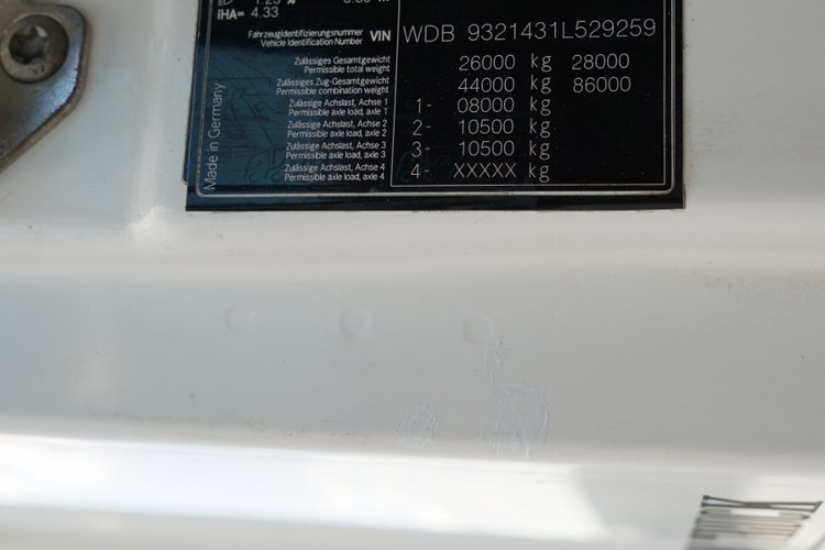 Mercedes ACTROS 2636 / 6x4 / SKRZYNIOWY 7 M + HDS HIAB 211-  WYSÓW 12.6 M / MOCNA PODŁOGA / STEROWANIE RADIOWE / ROTATOR / SPROWADZONY zdjęcie 44