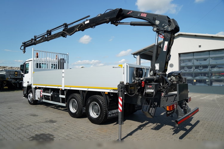 Mercedes ACTROS 2636 / 6x4 / SKRZYNIOWY 7 M + HDS HIAB 211-  WYSÓW 12.6 M / MOCNA PODŁOGA / STEROWANIE RADIOWE / ROTATOR / SPROWADZONY zdjęcie 5