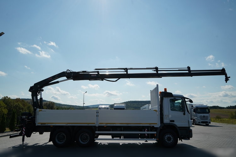 Mercedes ACTROS 2636 / 6x4 / SKRZYNIOWY 7 M + HDS HIAB 211-  WYSÓW 12.6 M / MOCNA PODŁOGA / STEROWANIE RADIOWE / ROTATOR / SPROWADZONY zdjęcie 8