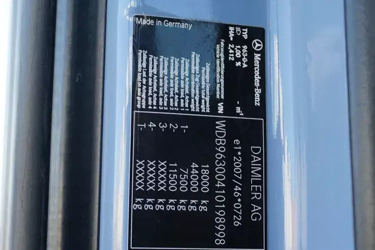 Mercedes ACTROS / 1843 / ACC / EURO 6 / ZESTAW PRZESTRZENNY 120 M3 / ŁAD. 20 420 KG zdjęcie 11