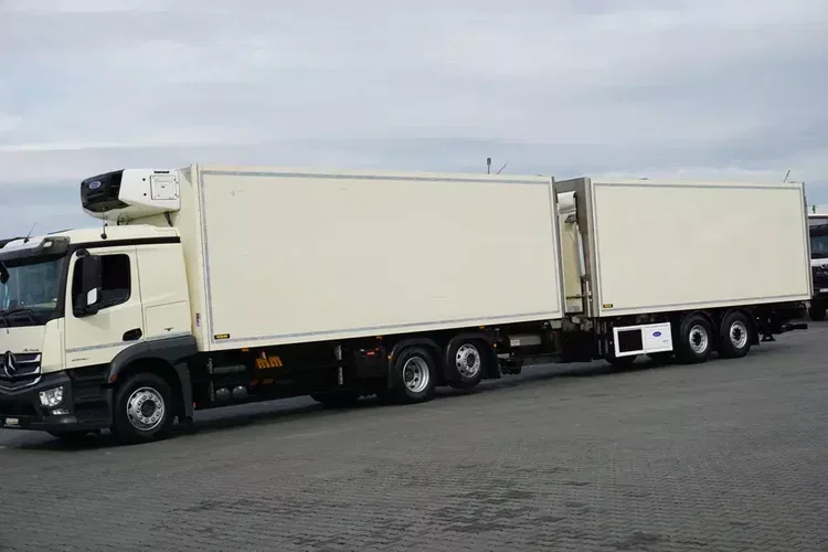 Mercedes ACTROS / 2540 / ACC / E 6 / ZESTAW PRZEJAZDOWY / CHŁODNIA + WINDA / 38 PALET zdjęcie 3