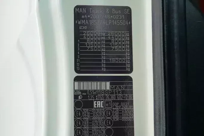 MAN TGS / 26.360 / EURO 6 / CHŁODNIA + WINDA / 23 PALETY zdjęcie 11