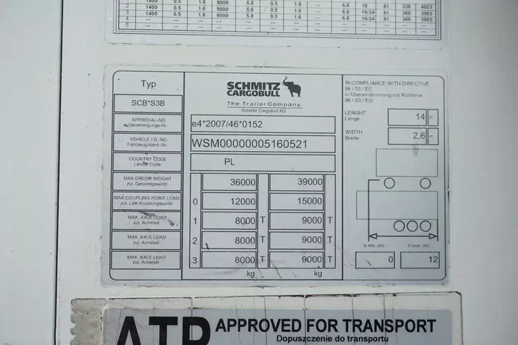Schmitz CHŁODNIA / CARRIER VECTOR 1350 zdjęcie 11