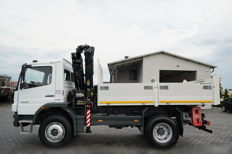 Mercedes -BENZ ATEGO 1629 / 4x4 / WYWROTKA + HDS HIAB 111 B-3  / PILOT /  ROTATOR / WIDŁY DO PALET / MANUAL  zdjęcie 10