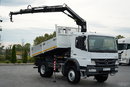 Mercedes -BENZ ATEGO 1629 / 4x4 / WYWROTKA + HDS HIAB 111 B-3  / PILOT /  ROTATOR / WIDŁY DO PALET / MANUAL  zdjęcie 1