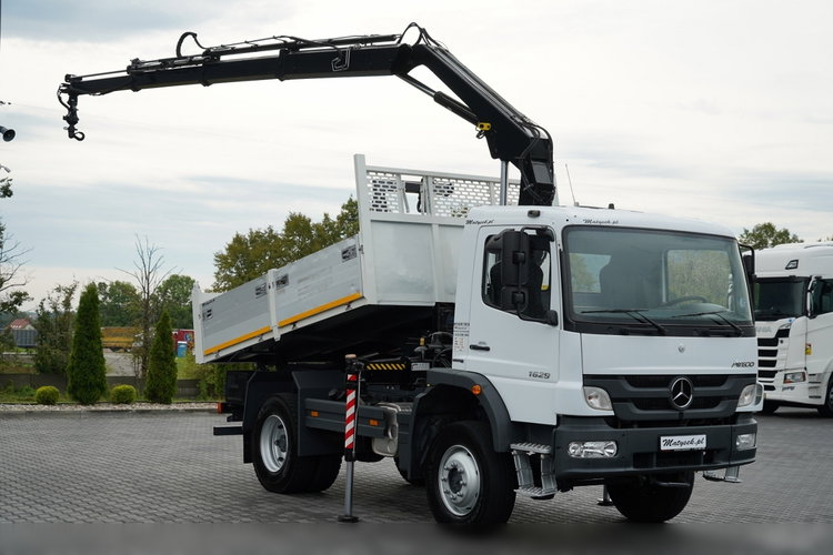 Mercedes -BENZ ATEGO 1629 / 4x4 / WYWROTKA + HDS HIAB 111 B-3  / PILOT /  ROTATOR / WIDŁY DO PALET / MANUAL  zdjęcie 1