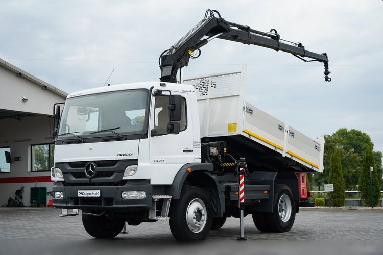 Mercedes -BENZ ATEGO 1629 / 4x4 / WYWROTKA + HDS HIAB 111 B-3  / PILOT /  ROTATOR / WIDŁY DO PALET / MANUAL  zdjęcie 2