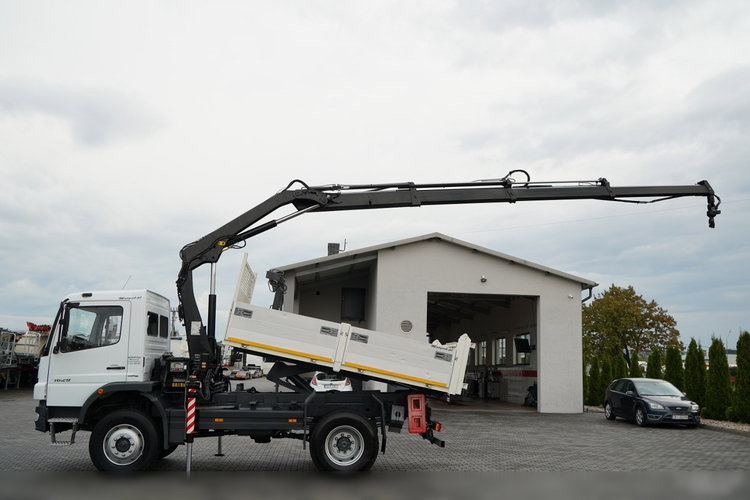 Mercedes -BENZ ATEGO 1629 / 4x4 / WYWROTKA + HDS HIAB 111 B-3  / PILOT /  ROTATOR / WIDŁY DO PALET / MANUAL  zdjęcie 3