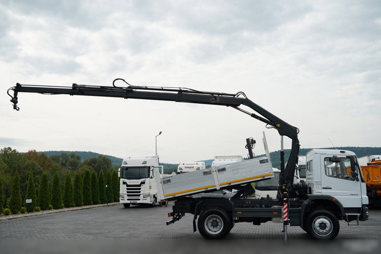 Mercedes -BENZ ATEGO 1629 / 4x4 / WYWROTKA + HDS HIAB 111 B-3  / PILOT /  ROTATOR / WIDŁY DO PALET / MANUAL  zdjęcie 6