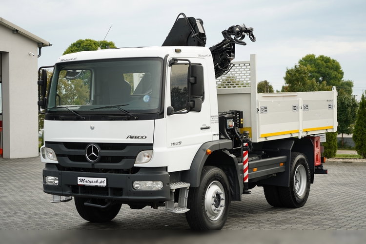 Mercedes -BENZ ATEGO 1629 / 4x4 / WYWROTKA + HDS HIAB 111 B-3  / PILOT /  ROTATOR / WIDŁY DO PALET / MANUAL  zdjęcie 8