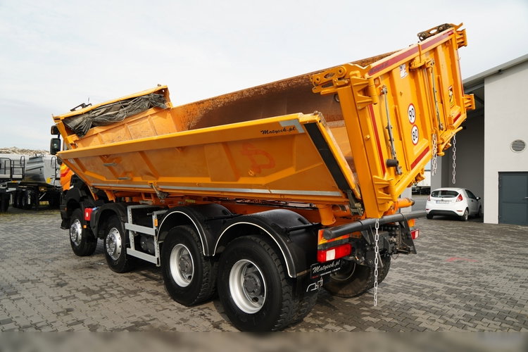 Renault K 480 / 8x4 / WYWROTKA DWUSTRONNA / HYDROBURTA / KLAPODRZWI  / SPROWADZONY / PO KONTRAKCIE SERWISOWYM zdjęcie 12