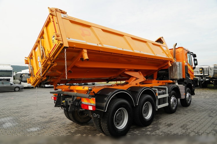 Renault K 480 / 8x4 / WYWROTKA DWUSTRONNA / HYDROBURTA / KLAPODRZWI  / SPROWADZONY / PO KONTRAKCIE SERWISOWYM zdjęcie 13