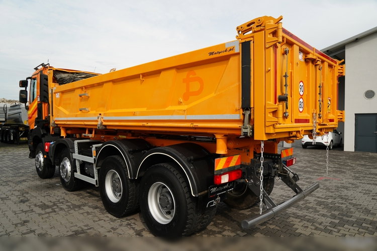 Renault K 480 / 8x4 / WYWROTKA DWUSTRONNA / HYDROBURTA / KLAPODRZWI  / SPROWADZONY / PO KONTRAKCIE SERWISOWYM zdjęcie 18