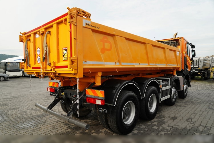 Renault K 480 / 8x4 / WYWROTKA DWUSTRONNA / HYDROBURTA / KLAPODRZWI  / SPROWADZONY / PO KONTRAKCIE SERWISOWYM zdjęcie 19