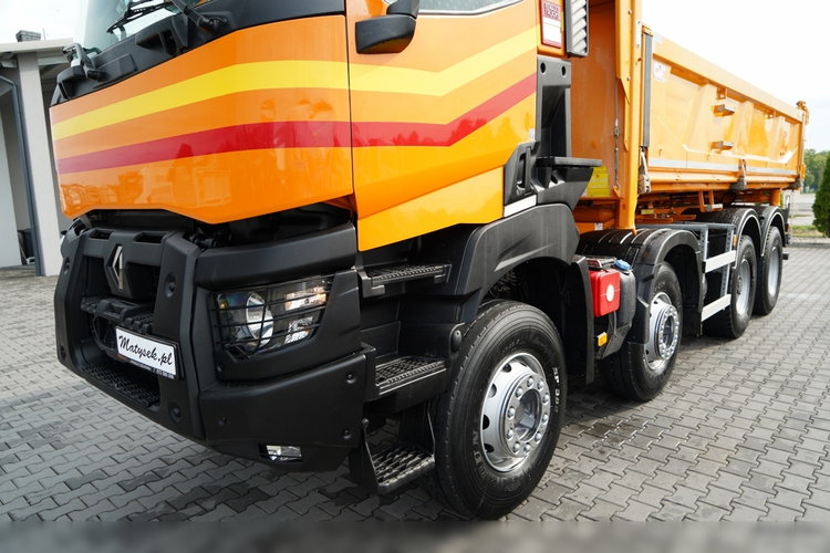 Renault K 480 / 8x4 / WYWROTKA DWUSTRONNA / HYDROBURTA / KLAPODRZWI  / SPROWADZONY / PO KONTRAKCIE SERWISOWYM zdjęcie 24