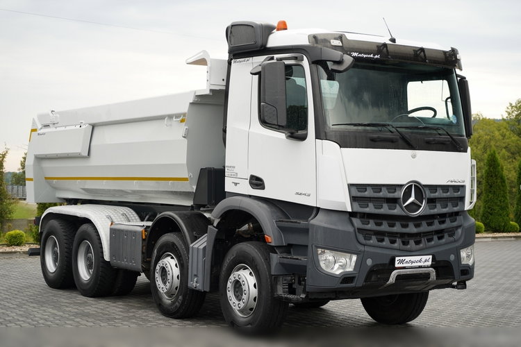 Mercedes AROCS 3243 / 8x4 / WYWROTKA / TYLNOZSYP  MEILLER / HYDROKLAPA / EURO 6  zdjęcie 13