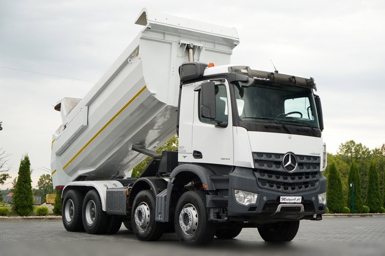 Mercedes AROCS 3243 / 8x4 / WYWROTKA / TYLNOZSYP  MEILLER / HYDROKLAPA / EURO 6  zdjęcie 6