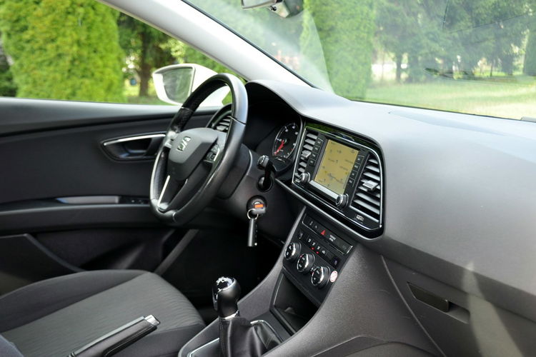 Seat Leon 1.6TDI(110KM) Biały Duża Navi Welur 2xParktronik I Wł Alu16"ASO zdjęcie 18