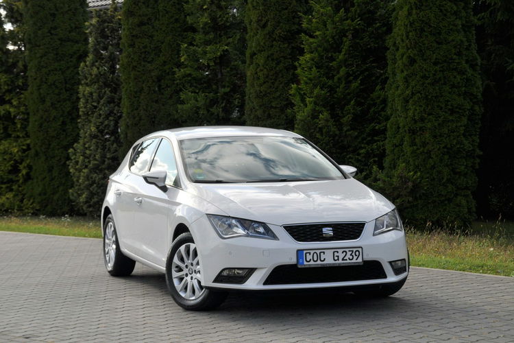 Seat Leon 1.6TDI(110KM) Biały Duża Navi Welur 2xParktronik I Wł Alu16"ASO zdjęcie 2