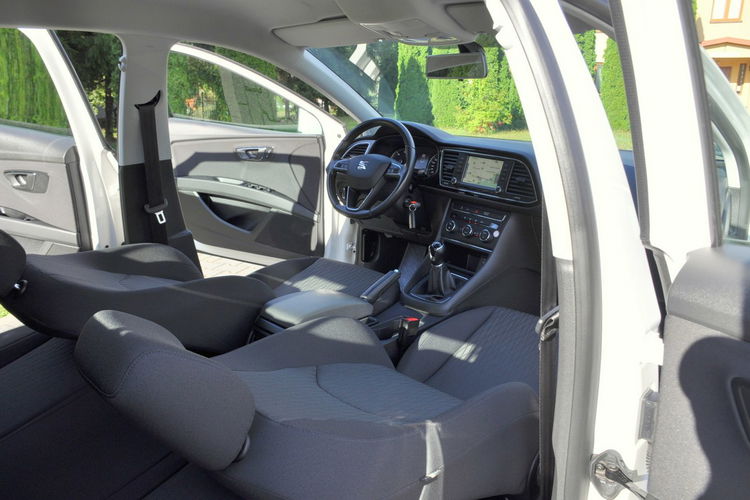 Seat Leon 1.6TDI(110KM) Biały Duża Navi Welur 2xParktronik I Wł Alu16"ASO zdjęcie 23