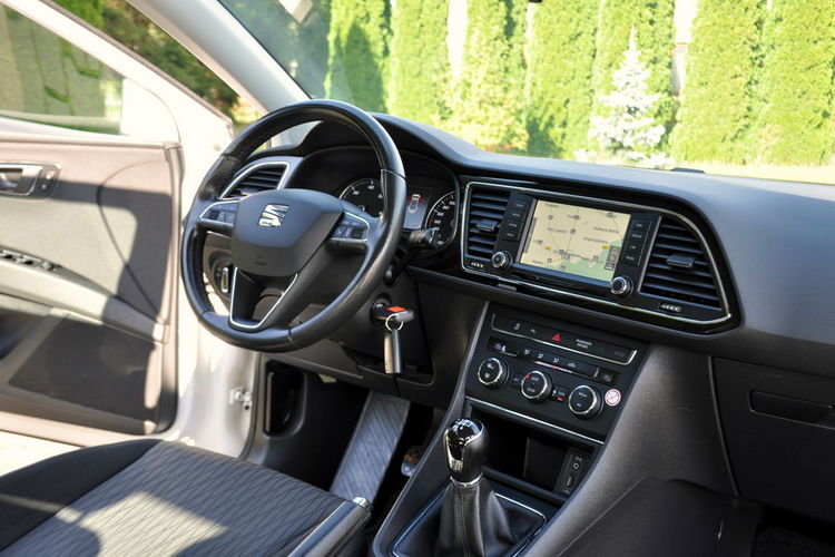 Seat Leon 1.6TDI(110KM) Biały Duża Navi Welur 2xParktronik I Wł Alu16"ASO zdjęcie 25