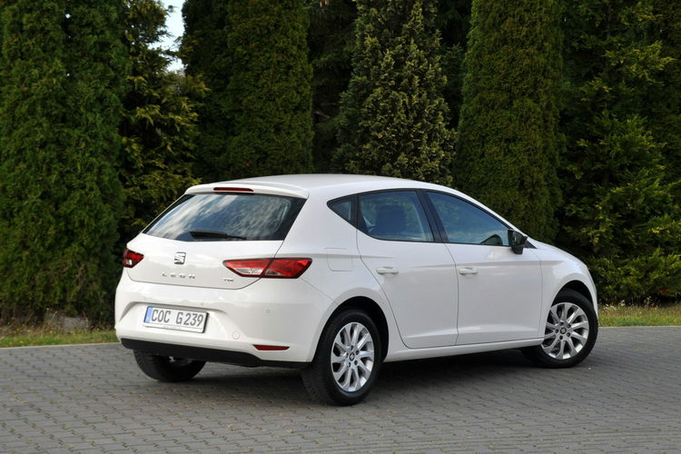 Seat Leon 1.6TDI(110KM) Biały Duża Navi Welur 2xParktronik I Wł Alu16"ASO zdjęcie 6