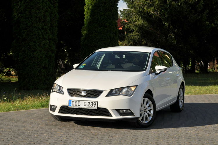 Seat Leon 1.6TDI(110KM) Biały Duża Navi Welur 2xParktronik I Wł Alu16"ASO zdjęcie 8
