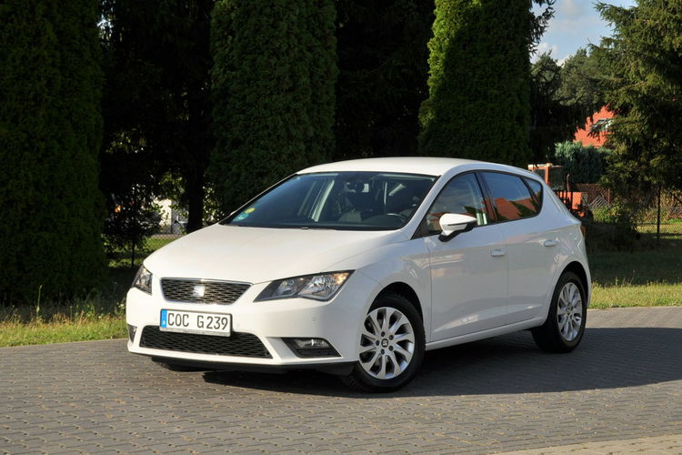 Seat Leon 1.6TDI(110KM) Biały Duża Navi Welur 2xParktronik I Wł Alu16"ASO zdjęcie 9