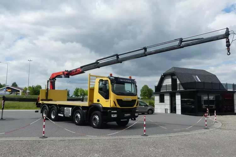 Iveco TRAKKER 450 / 8x4 / EURO 6 / HDS PALFINGER PK 22002-EH / NISKI PRZEBIEG / zdjęcie 3